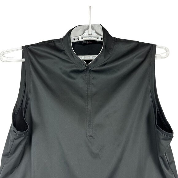 Walter Hagen Essentials Women's Quarter Zip Pullover Top Size XXL Black - Picture 3 of 6